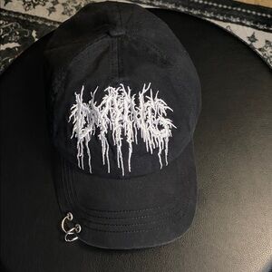 Dolls Kills Widow Black Baseball Cap -NWOT